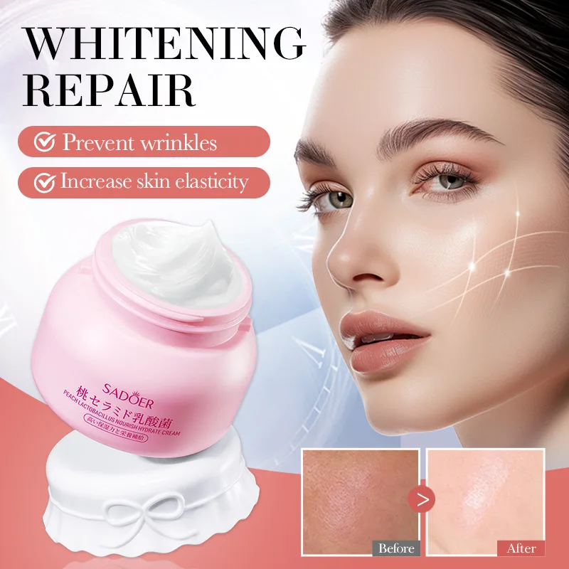 Moisturizing and moisturizing water blasting cream Peach lactobacillus nourishing face cream