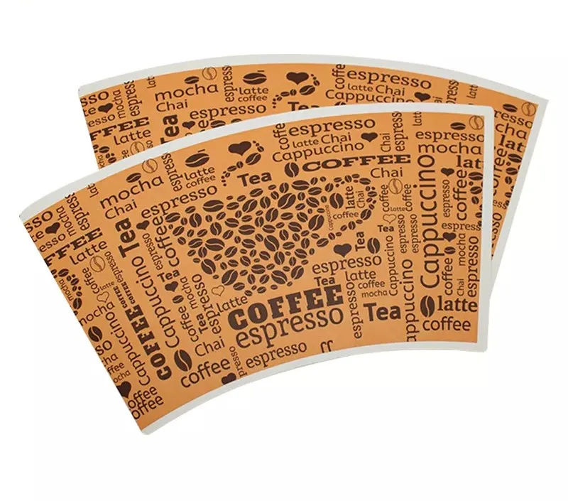 Cup Making Machine Coated Matt Laminating Paper Cup Fan Used PE Food Grade Cup Paper Disposable Customized Size