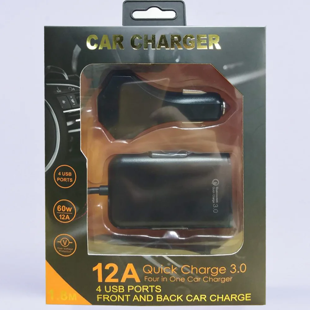 
SIPU fast charging 4 usb port back seat car charger 