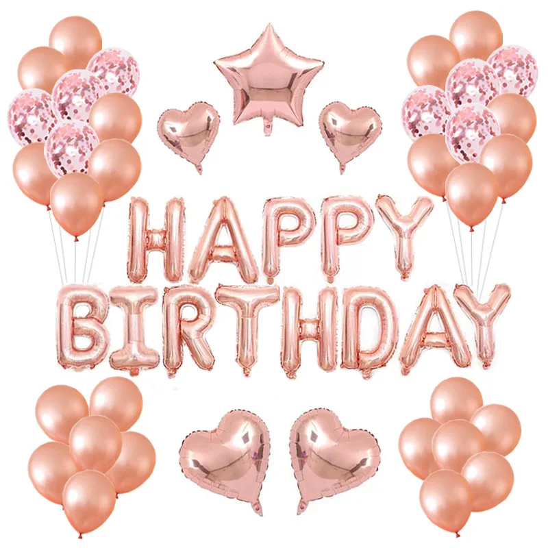 Счастливый kindergeburtstag Deko Hapy на день рождения Feliz в честь Letra Por cumplea ОС Decoracion Mujer Arco Globos Fiesta De cumpleaos