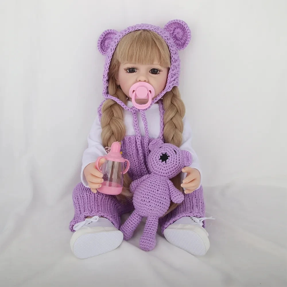 Kouyikou Toys Realistic Newborn Baby Doll DIY Pretend Full Plastic Dolls Toys For Girls Gift