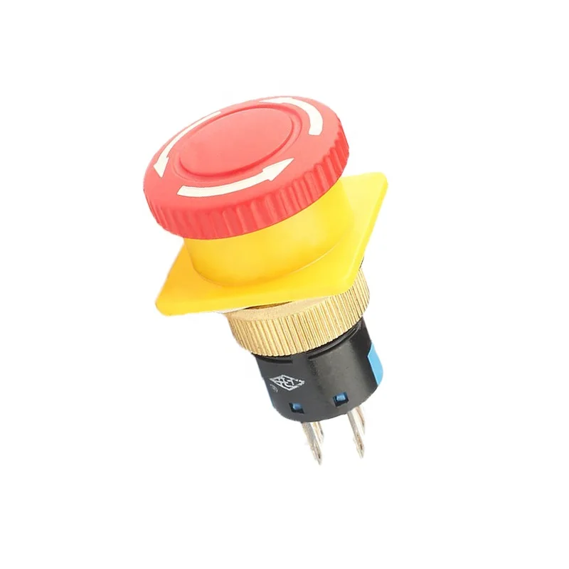 AJ16 Red mushroom emergency stop switch 3A 250VAC fit for small electric appliances