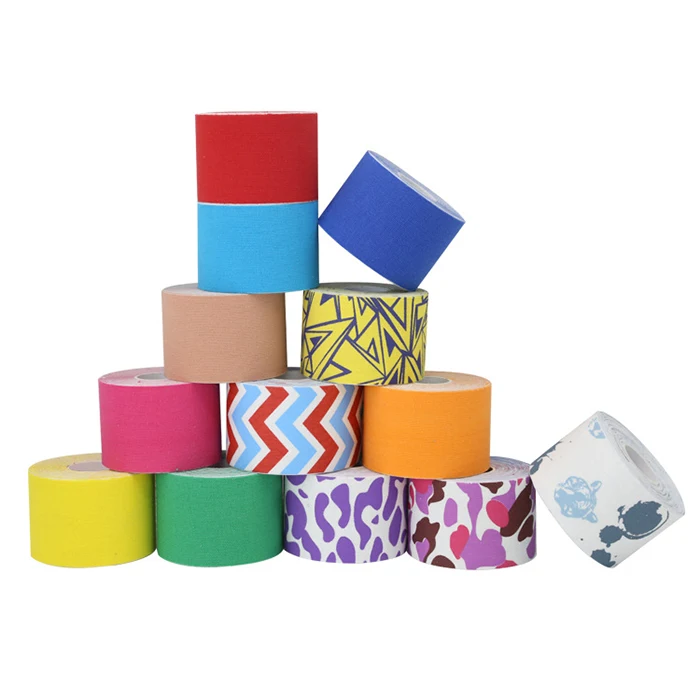 Cotton Sport Muscle Adhesive Elastic Therapeutic Tape For Exercise