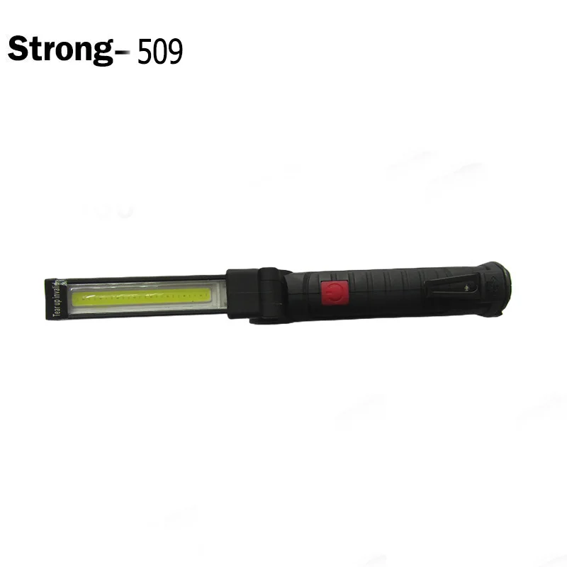 low price Foldable plastic COB rechargeable flashlight for outdoor inspection work light