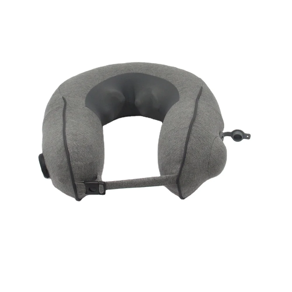 Auto Inflatable  Kneading Body wireless rechargeable travel neck massager with rechargeable function