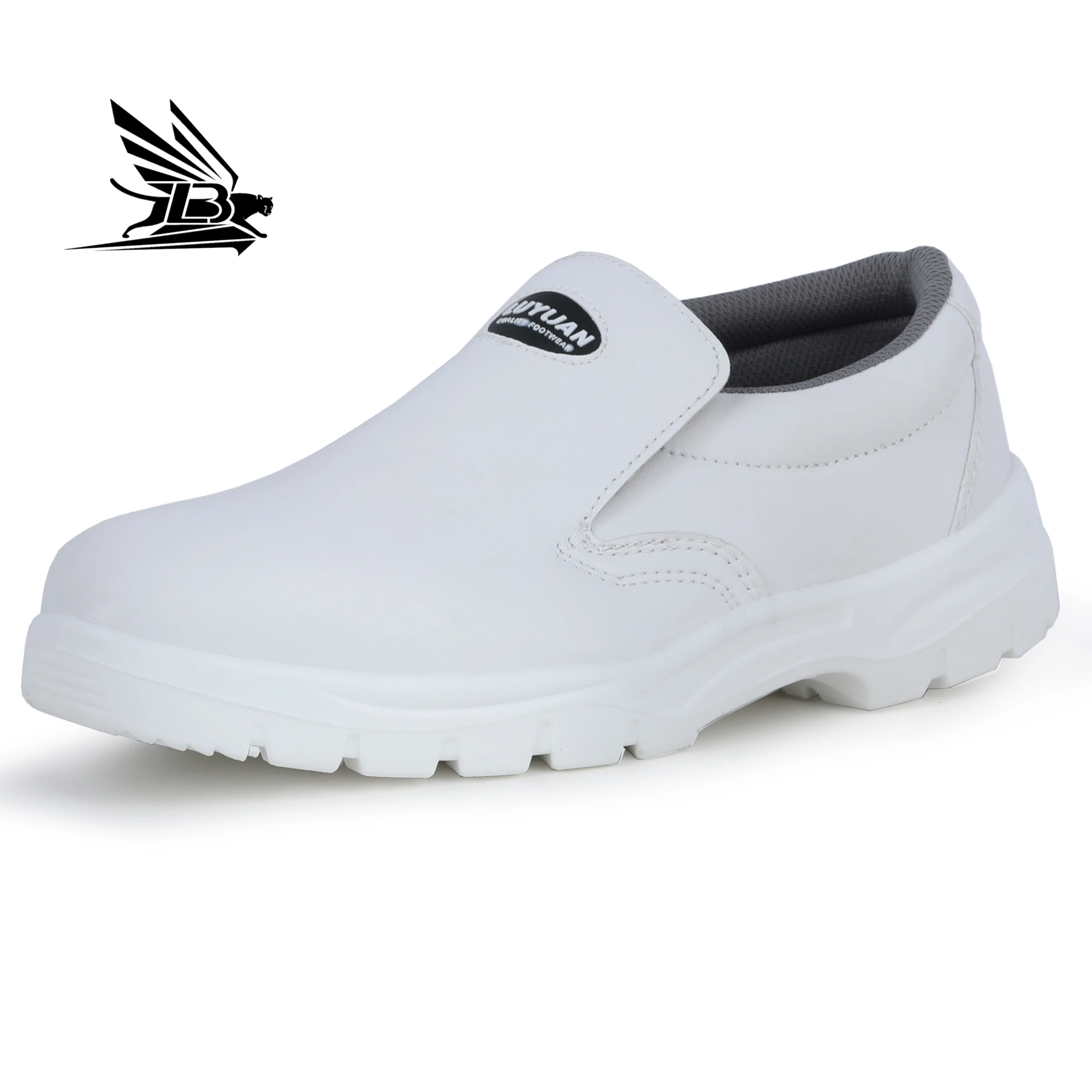 white anti-smashing anti-static ESD ladies comfortable nurse shoes genuine leather medical shoes men chef safety shoes