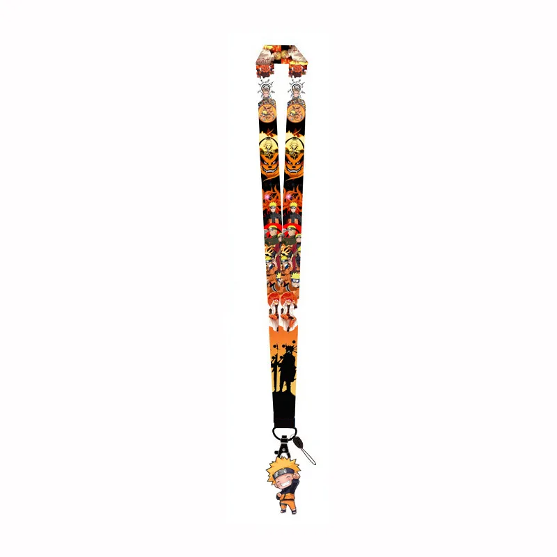 8 Designs Wholesale Anime Jiraiya lanyard for Mobile Phone Cartoon Double Side Thermal Transfer printing customised lanyard