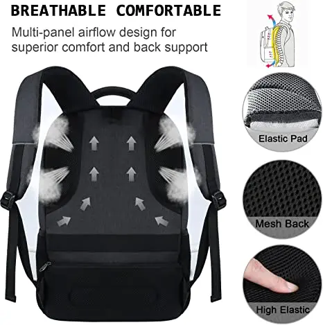 Business Anti-Theft Durable Laptop Backpack with USB Charging Port Waterproof Anti-Theft 17 Inch Laptop Backpack Amazon Hot Sale