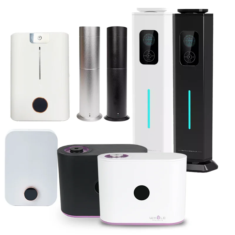 OEM ODM Customized Battery Operated Hotel Home HVAC Metal APP WIFI Fragrance Oil Scent diffuser machine Electric Scent diffuser
