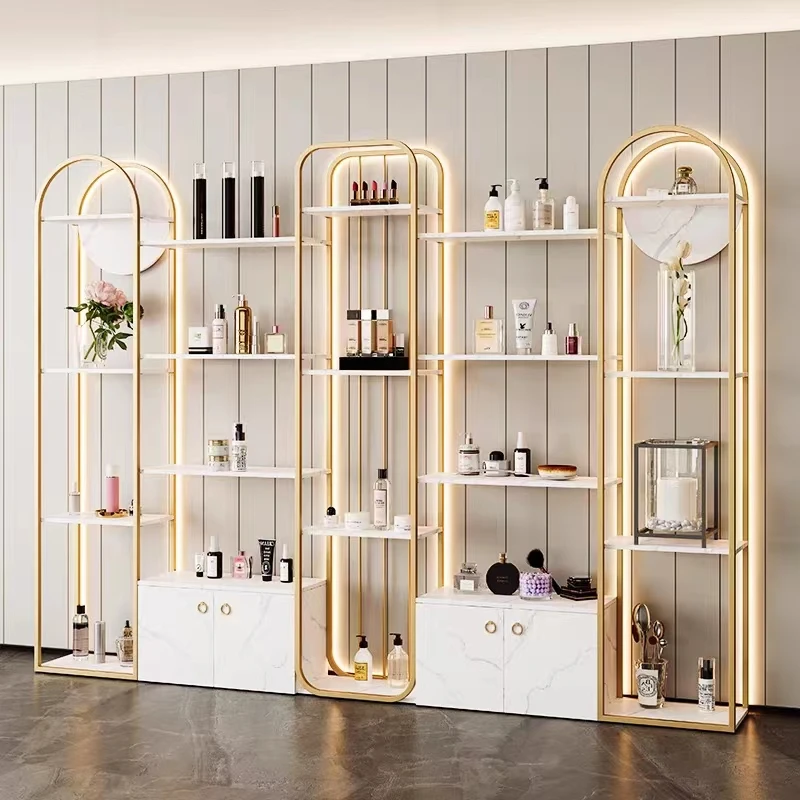 Cosmetics display cabinet beauty salon shelf display rack
