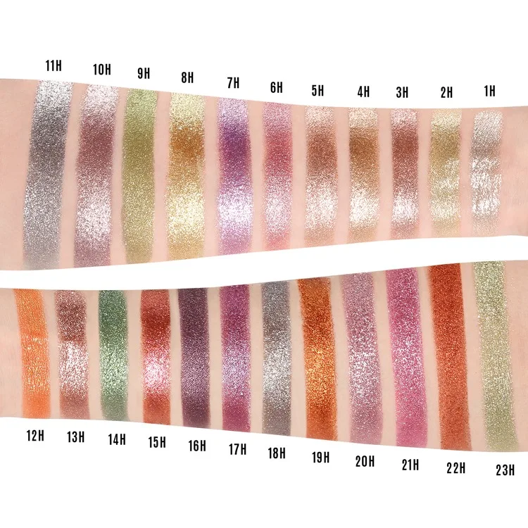 Vegan Matte Eyeshadow Palette Chameleon Metallic Luminous Finish Shimmer Single Eyeshadow Private Label DIY Glitter Eye shadow