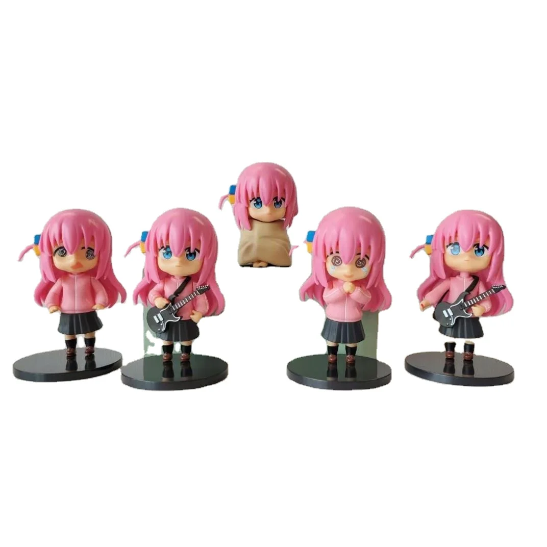 5Pcs/set Wholesale Price The Newest Figures Anime Collection Ornaments BOCCHI THE ROCK Gotoh Hitori Action Figures for Anime Fun