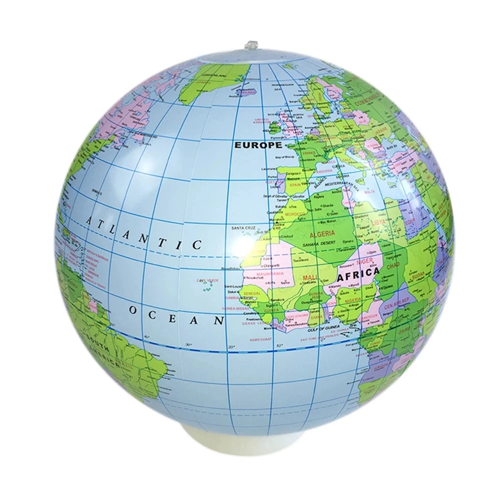 Cheap Price Funny Play Toys Eco Friendly Inflatable Beach Ball 37Cm Inflatable World Map Beach Ball
