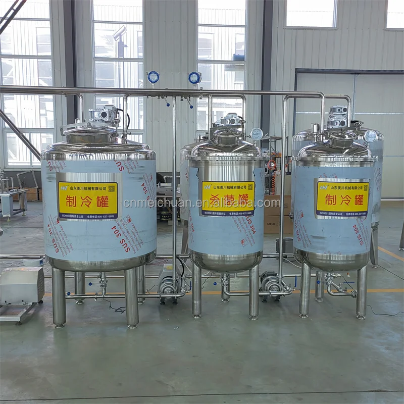 500 Liter Uht Plate Evaporated Milk Juice Ice Cream Production Line Batch Pasteurizing Machine And Pasteurizer Tank Plant Prices