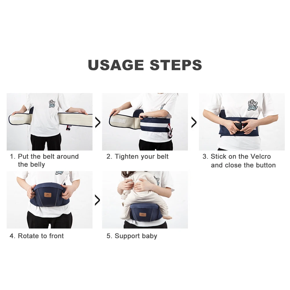hot selling ergonomic newborn Infants travel sleep soft hip seat organic cotton baby wrap carrier