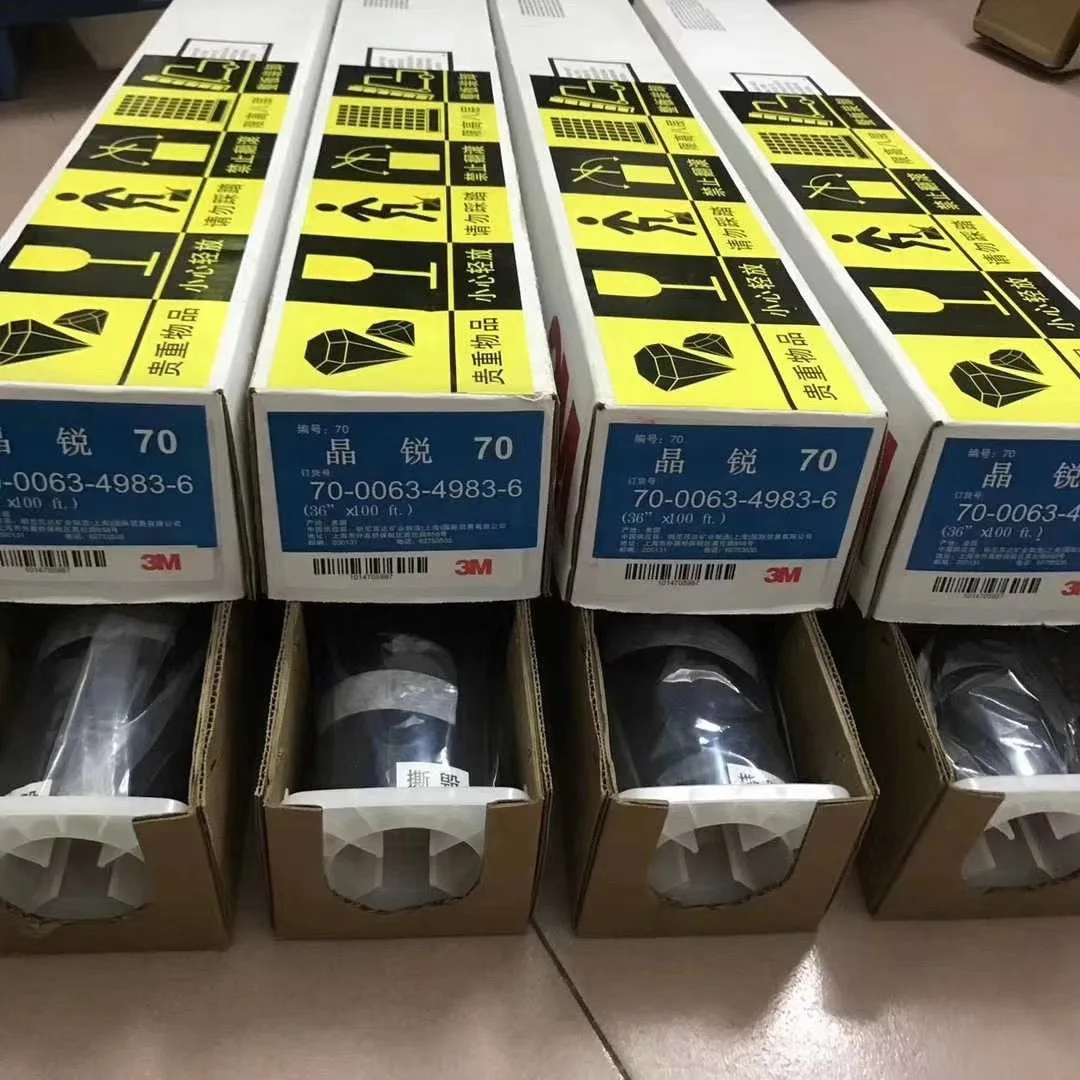 High quality 3M car window tint film popular core black film visible light transmitted 5% 20% 35% 50% automotive tinted film