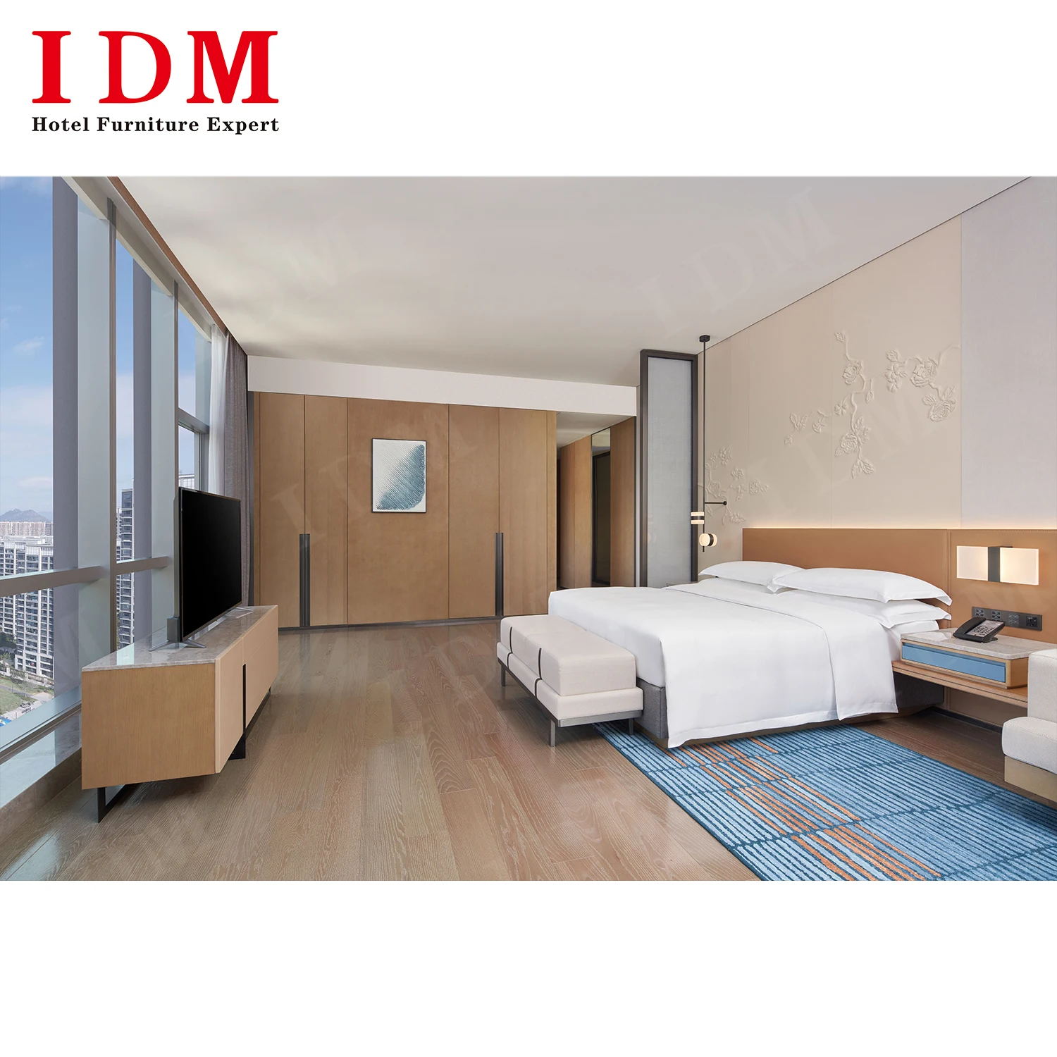 Modern hotel guest room furniture 7 star luxury best hotel room interior design ideas hotel furniture  Commercial Furniture