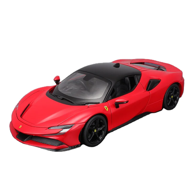 Hot Selling Burago 1:18 Super Car Metal Collectible Die Cast Car Ferra  SF90 Roadster Alloy Car Model Toy
