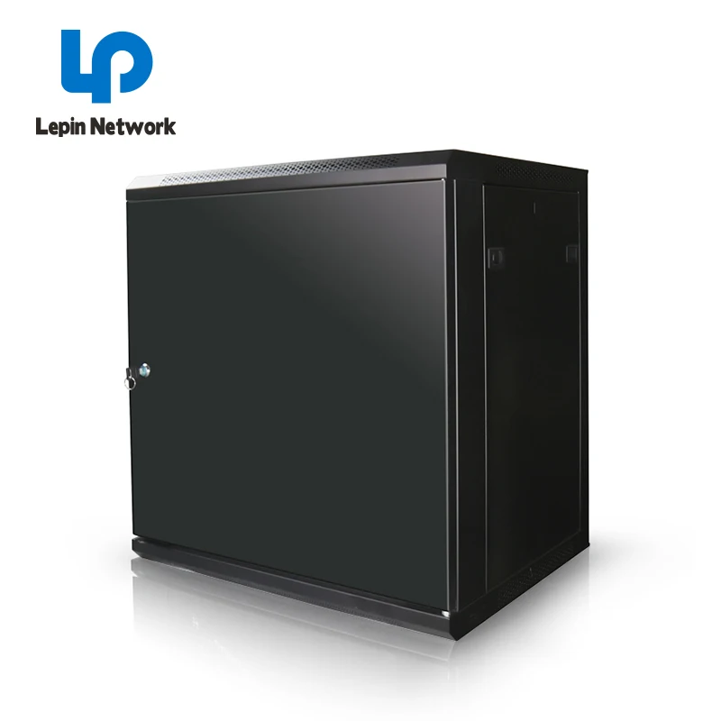 Ningbo Lepin factory suppliers black 42u server rack network cabinet serverschrank 19zoll wall mount fan cabinet computer data