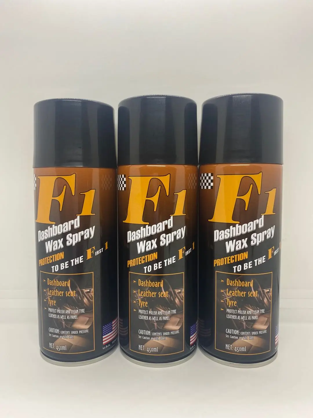 Hot sale OEM 450ML Super Shining New Formula Car Care Wax Leather Spray Car Dashboard Polish