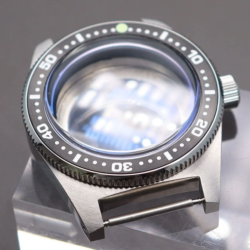 Modified Seiko 62MAS Diving 40mm Vintage Watch Cases Bubble Sapphire Crystal Glass Fit NH34 NH35 NH36 NH38 Movement 28.5mm Dial
