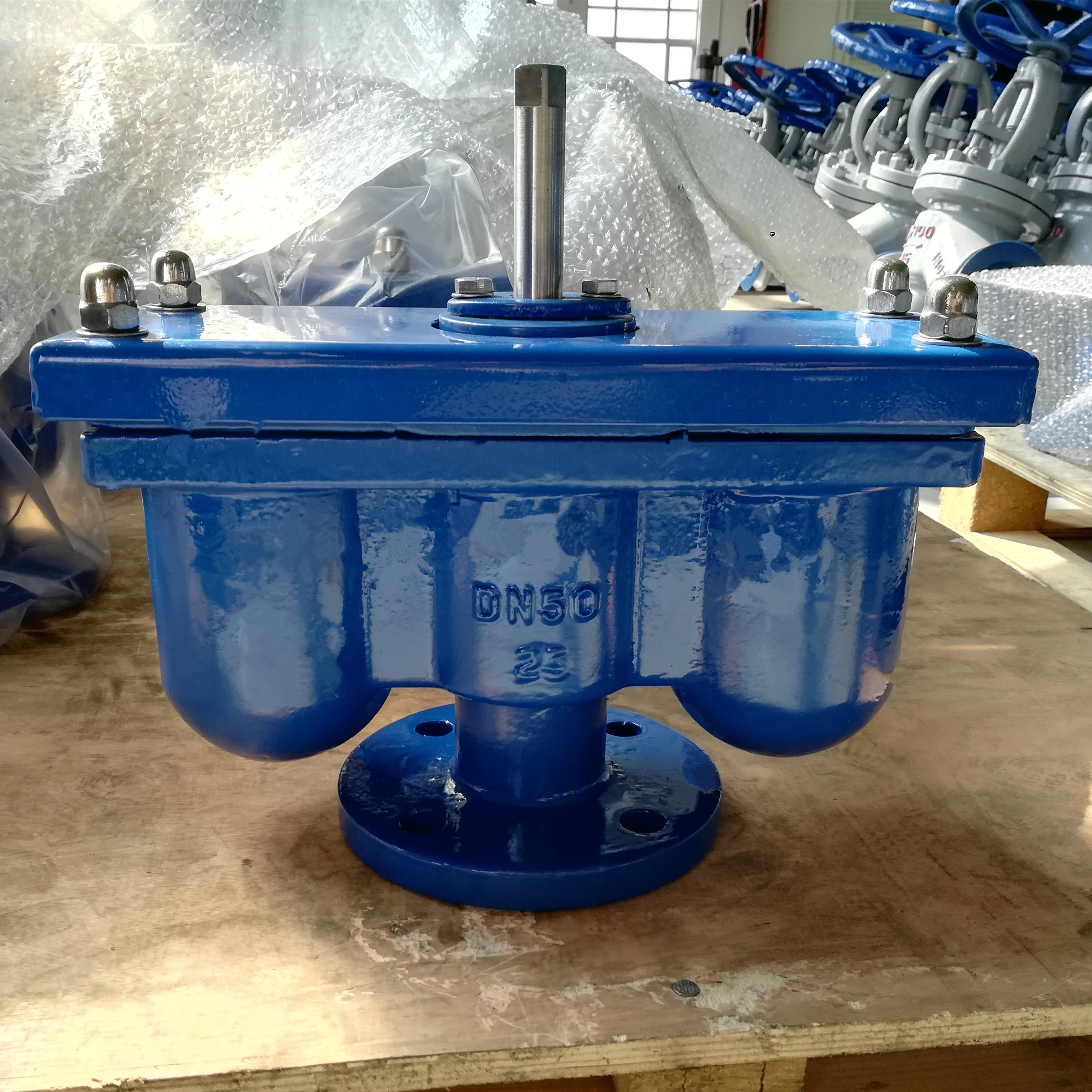 PRV Flanged End Double Hole Air Pressure Release Valve Price With Floating Ball