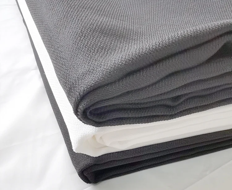 Heavy weight Iron on Water jet loom woven fusible interlining fabric for jacket