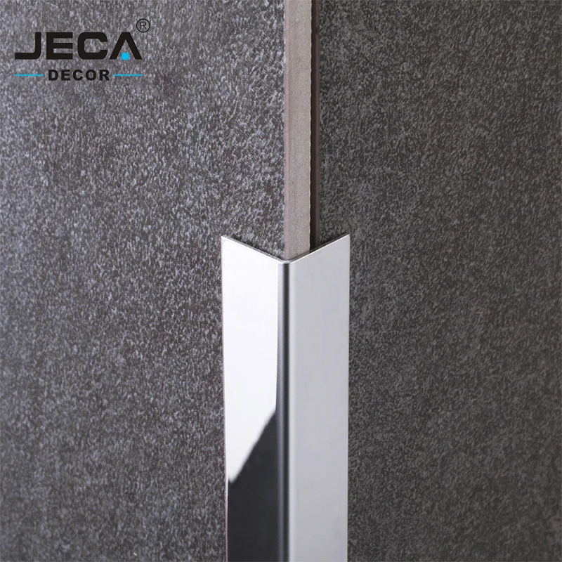 Foshan Factory JECA Corner Protection Profiles Stainless Steel Tile Trim For Wall  Corner Covers 304 Decorative Profiles