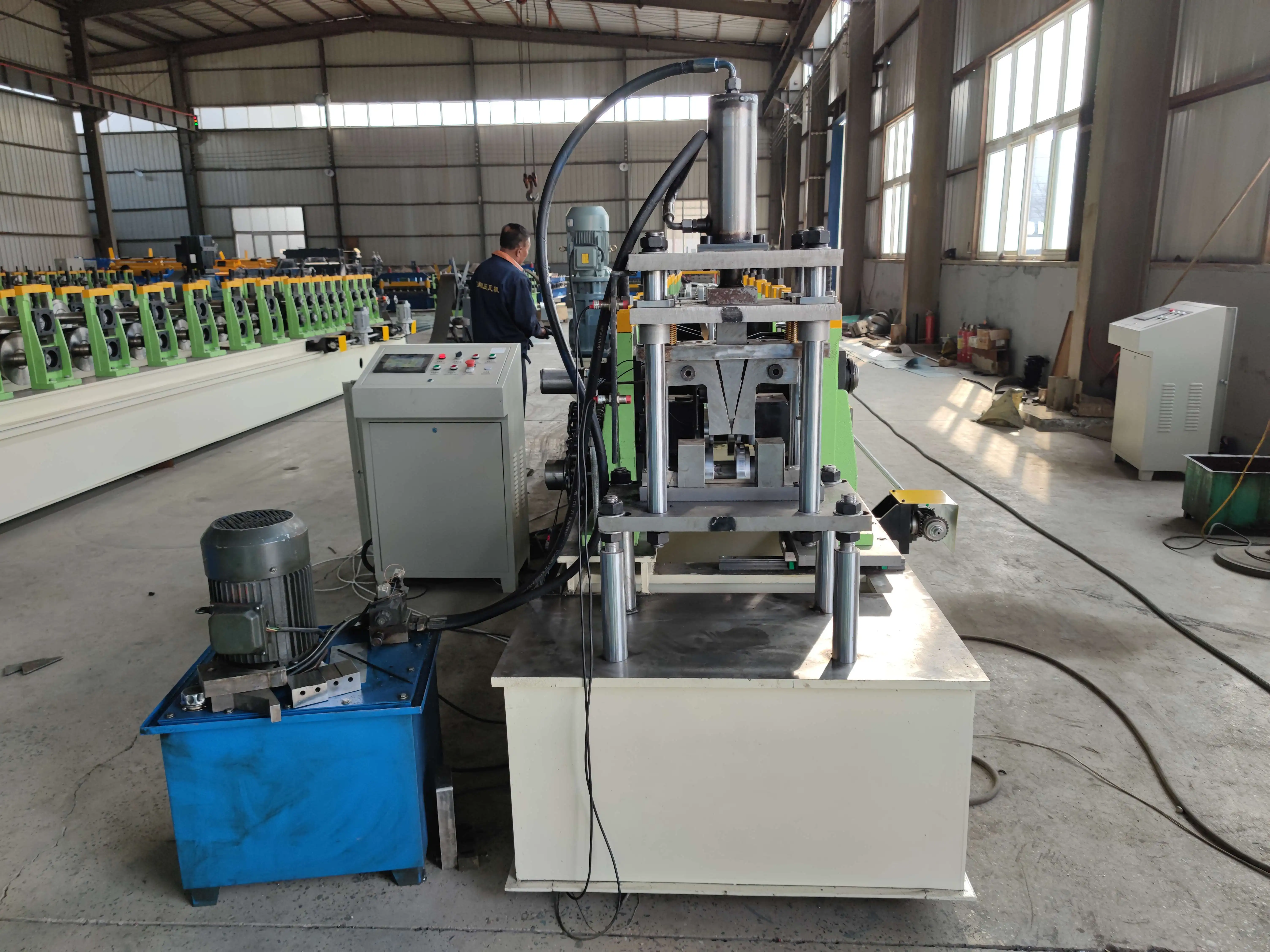 Automatic Cable Tray Roll Forming Machine New Condition Roof Wall PLC Control System for Floor Construction Tile Industries