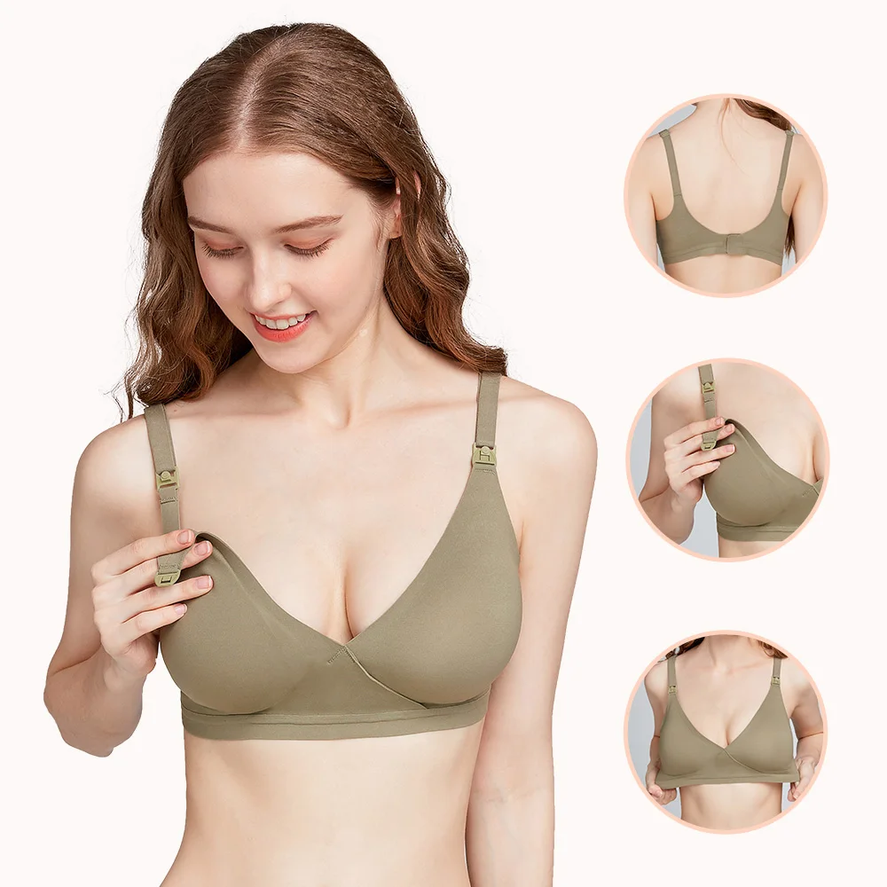 
High Quality Sleep Invisible Nursing Soft Maternity Seamless Women Bras 