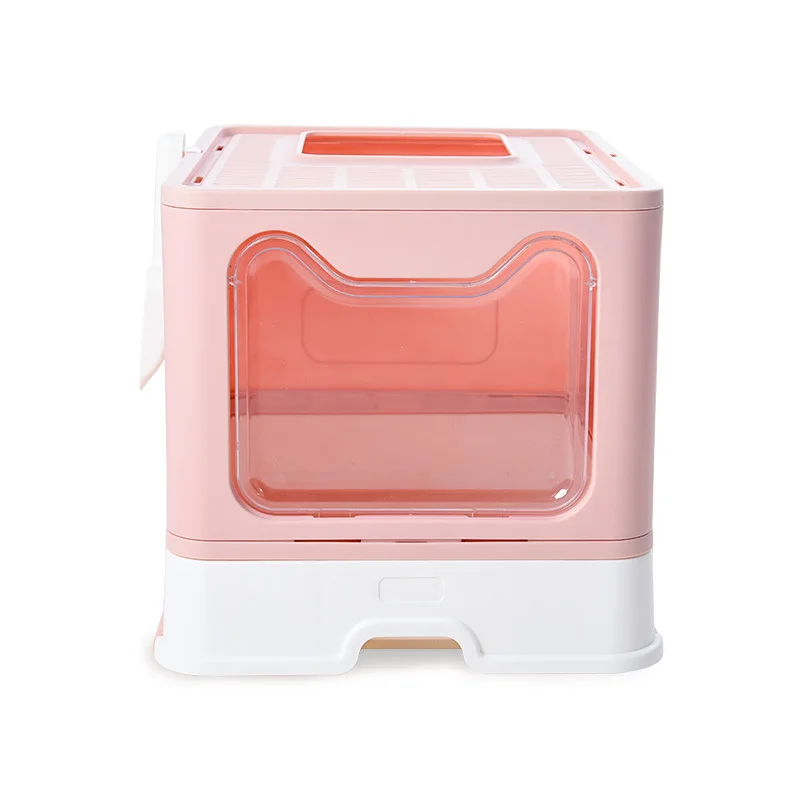 Puda Top in type Folding litter box Independent packaging volume small fully enclosed forward top out drawer cat toilet