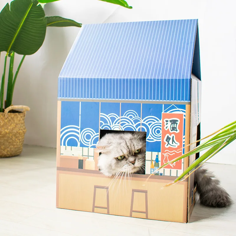 The new sake house cat scratching board wear-resistant corrugated paper pet