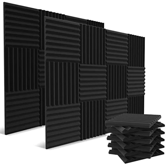 Акустические панели 1X12X12 дюймов 52 шт./упаковка акустическая пена студийные пенопластовые клиновидные высокой плотности звукоизоляционные