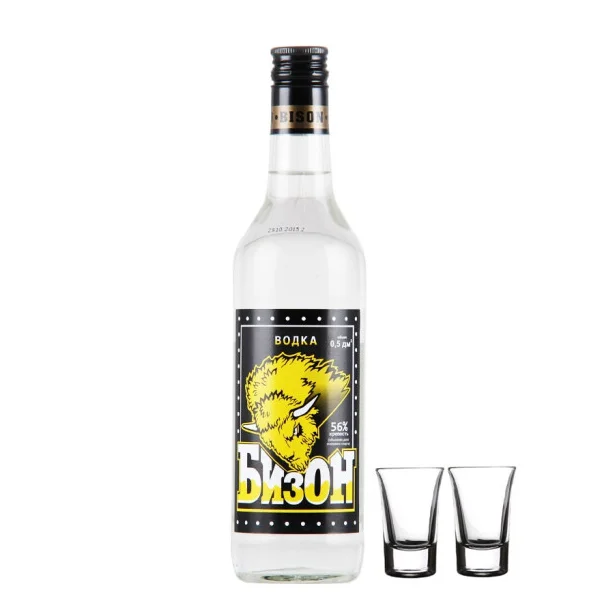 500ml Russian standard clear liquor vodka glass bottles shot glass