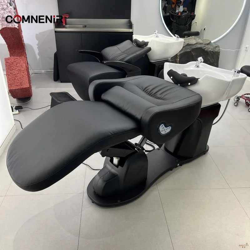 Hair Wash Station Massage Bed With Steam SPA Head Water Therapy Thai Massage Shampoo Bed