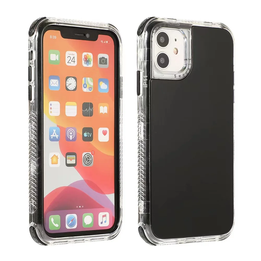Suitable for Apple 11Promax mobile phone SHS case for iPhone12 candy color small fresh case phone case for cell phone