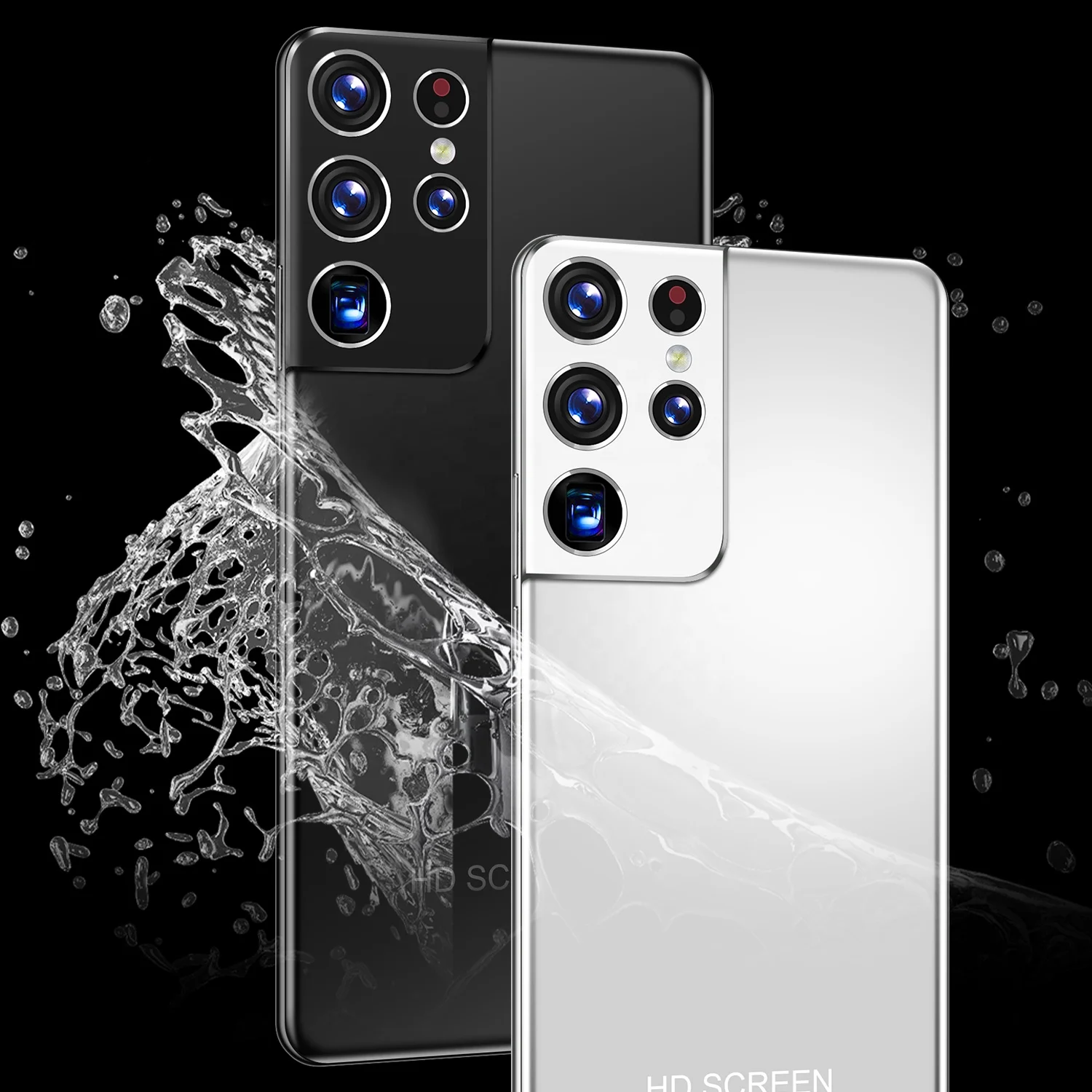  2021 горячая Распродажа S21 UItra 8G + 256G Android 10 3G 4G 5G Смартфон HD камера AMOLED Полный экран Оригинальные разблокированные мобильные