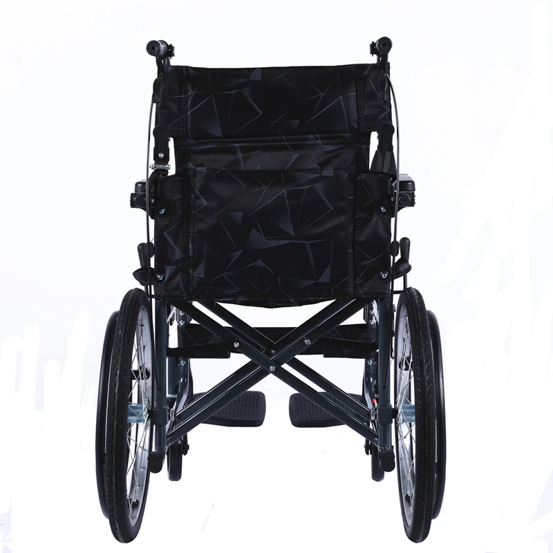 Factory Price Lightweight Folding Transfer Manual Wheelchair for Disabled