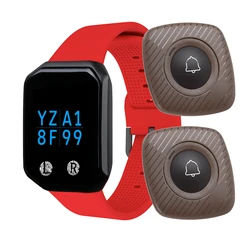 Restaurant Pagers wired nurse call system  waiter call button pager system wireless  Wrist Pager