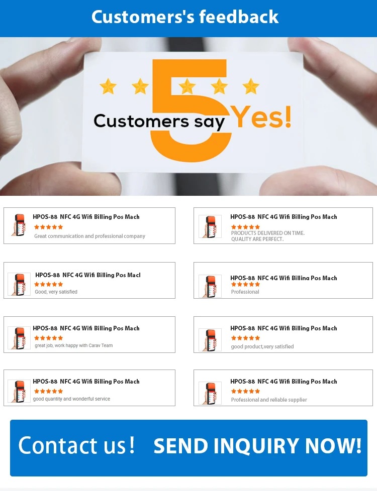 Карманный Pos-терминал CARAV Android 58 мм Термальный чековый принтер 1D/2D считыватель штрих-кодов поддержка 4G Портативный