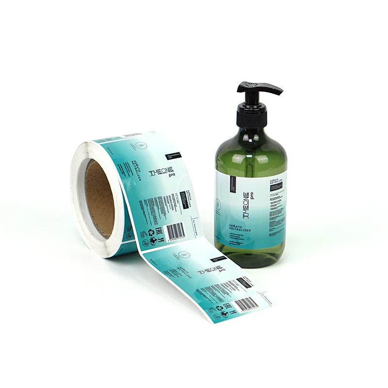 Fashionable Style Waterproof Vinyl Packaging Label Sticker Custom Cosmetic Bottle Sticker Labels