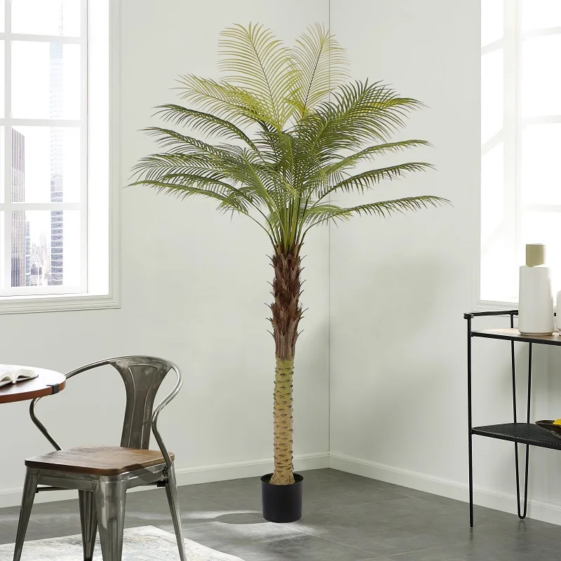 240cm Artificial Palm Tree Tall trees in Pot Areca Palm Plants Artificial Plants for Home Decor