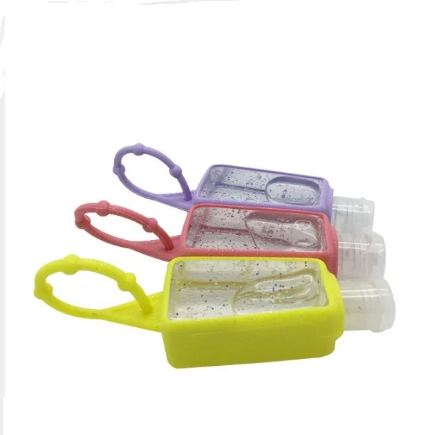 Factory wholesale cartoon small animal silicone hand sanitizer holder