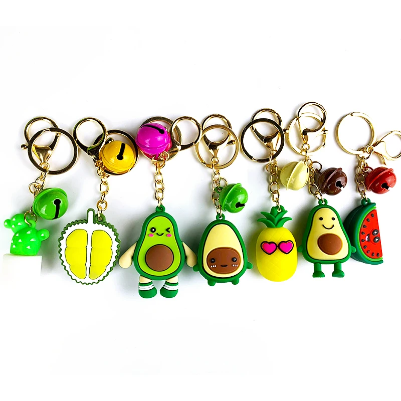 Лидер продаж, брелок для ключей в виде авокадо, фруктов