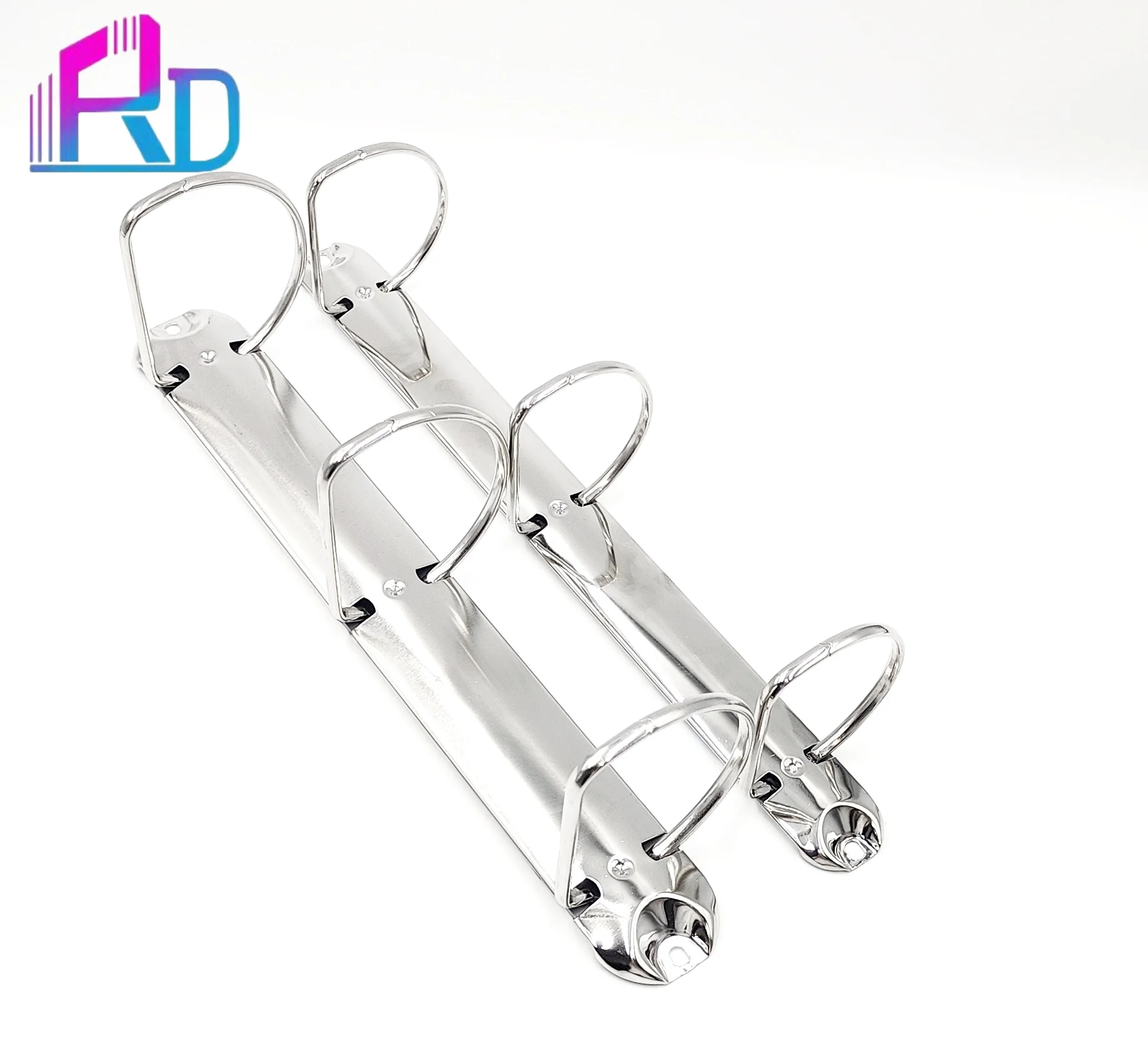 High quality Good quality D Type 3 Ring Metal Binder No switch Clip  Stationery Accessories