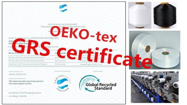 GRS certification raw white 70d/24f sd rw nylon 6 dty 75d grs recycled nylon yarn for knitting socks