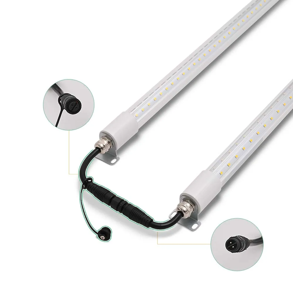 6 feet 8ft Reach in Cooler LED Lights V Shape Refrigerator Light Freezer LED Light