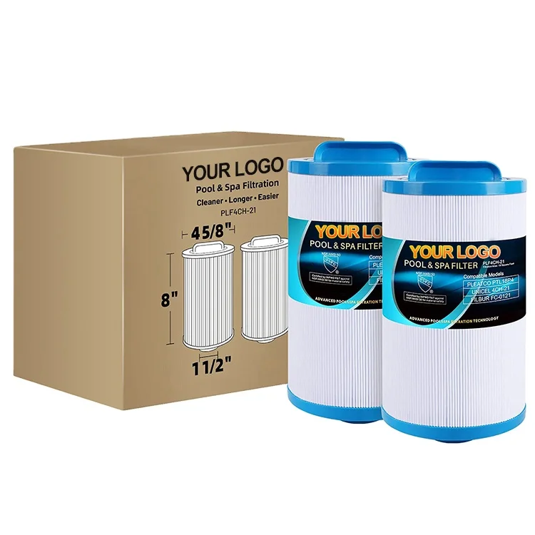 Spa Filter Replaces PDM25P4, PTL18P4, Filbur FC-0121, 4CH-21,20245-238, PVT-25N, Baleen AK-9003, SD-00845, 18 sq.ft Screw in Mal