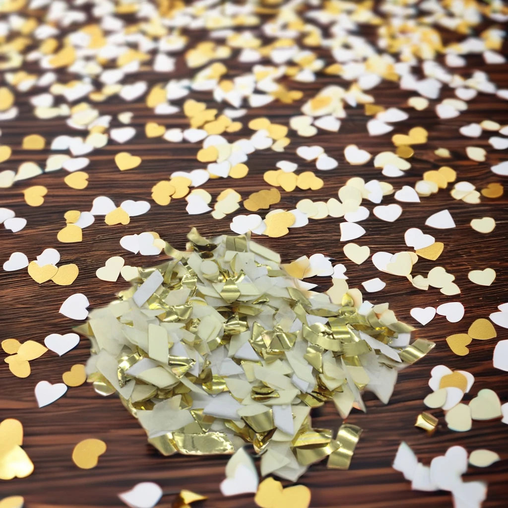 Colorful Decorative Tissue Paper Foil Confetti for Weddings and Parties