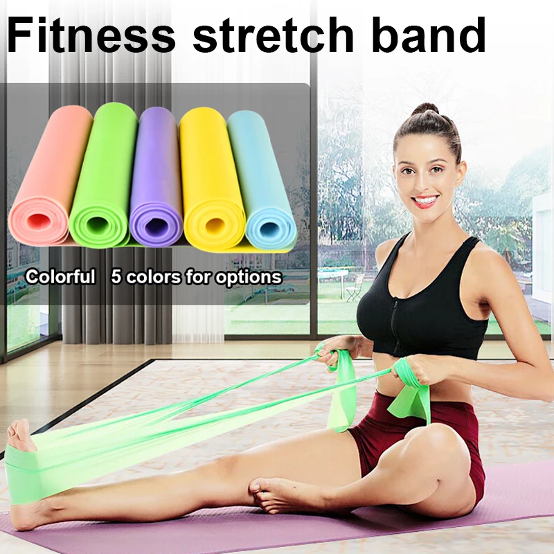 factory price  TPE Fitness stretch band yoga fitness power exercise elastic  band